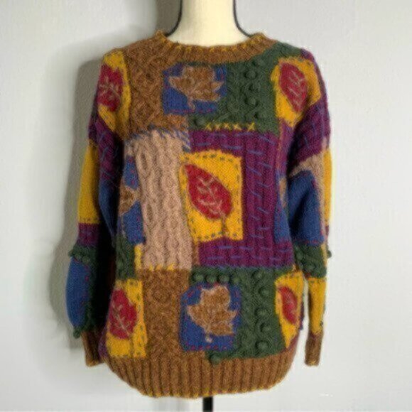 Express Tricot Rare Vintage Color Block Sweater - Picture 8 of 12